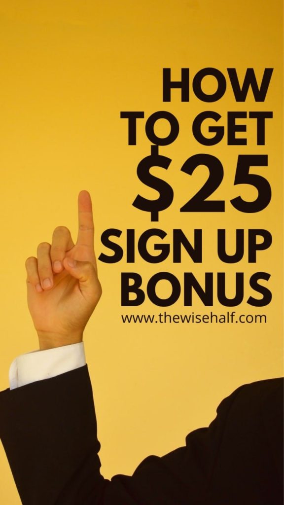 $25 sign up bonus